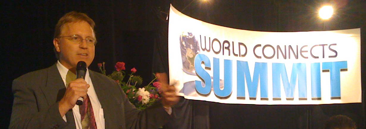 Image of Don Roberts presenting at the World Connects Summit