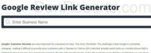 image of Google Review Link Generator